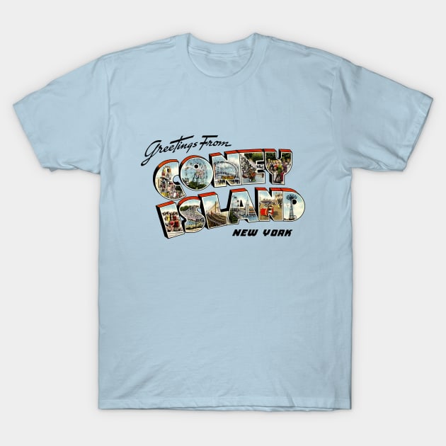 Greetings From Coney Island T-Shirt by Pop Fan Shop